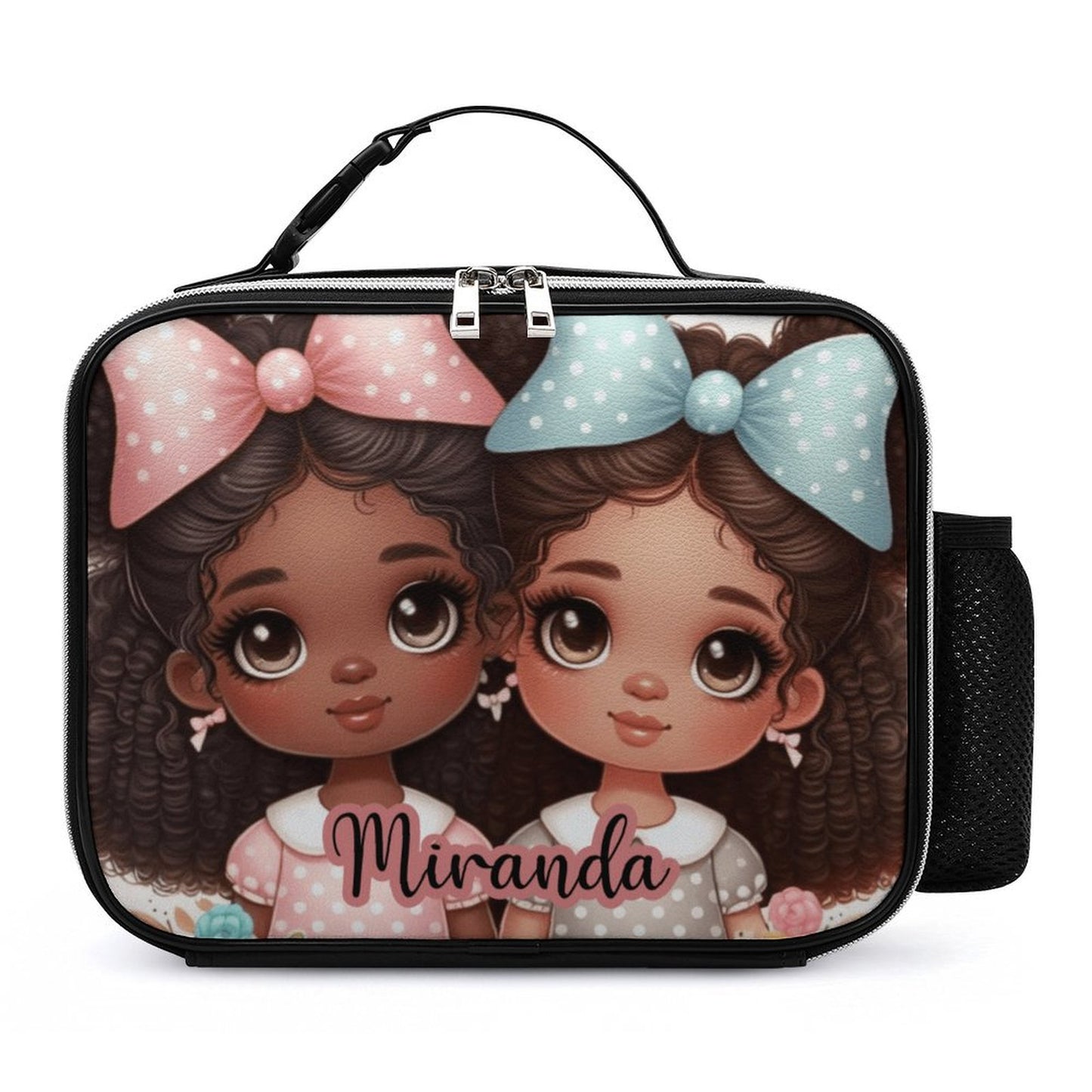 Angelic Lunch Bag with Detachable Buckled Handle, Personalized, Cutomized