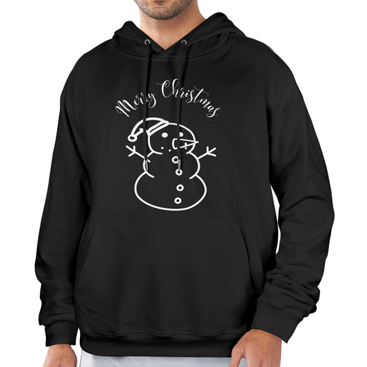 Snowman Christmas Men's Polyester Hoodie