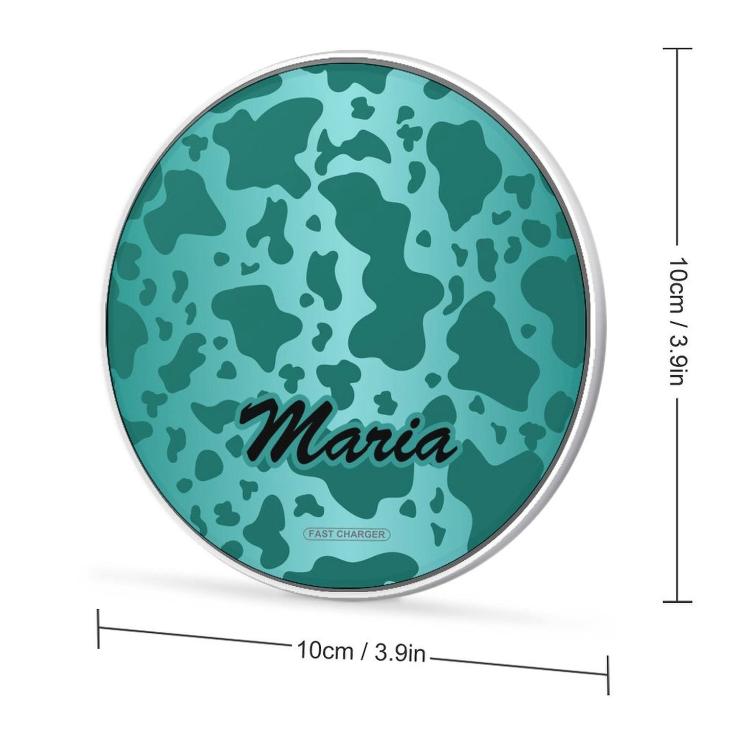 Wireless Charging Pad Safari Turquoise 3, Persosalized