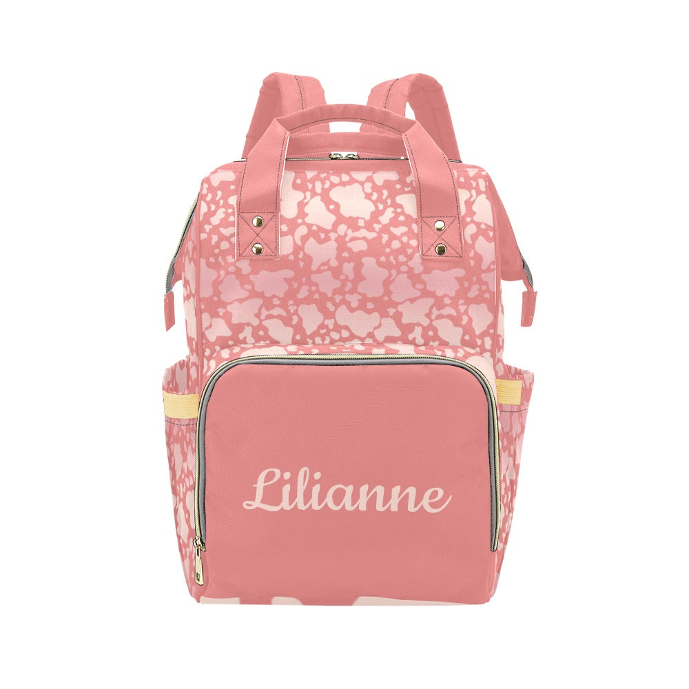 Pink Safari Blush Baby Diaper Bags, Personalized