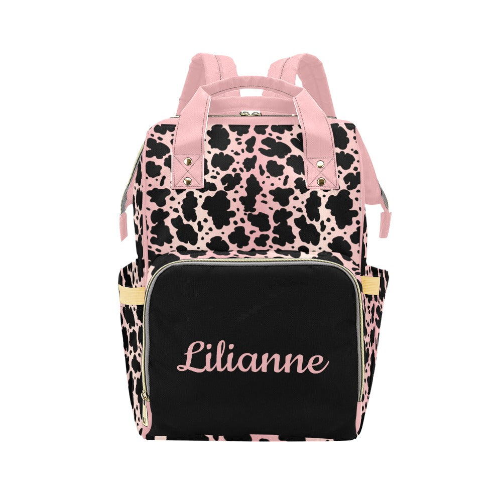 Pink Safari Blush Baby Diaper Bags, Personalized