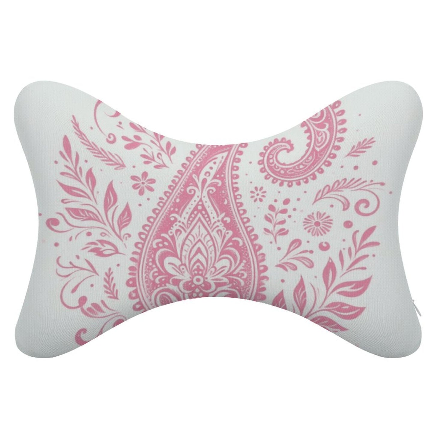 Car Pillow Set of 2 -Pink Paisley Print