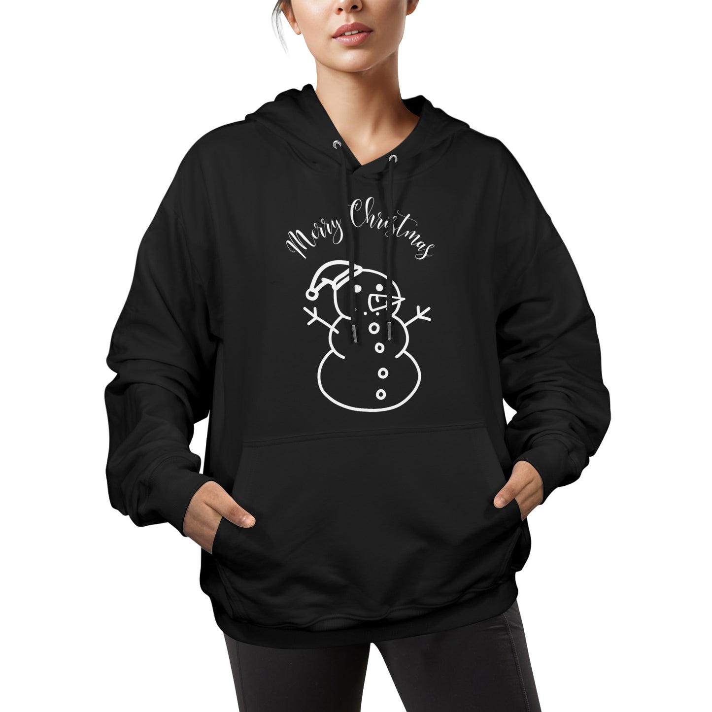 Snowman Women's Christmas Polyester Hoodie