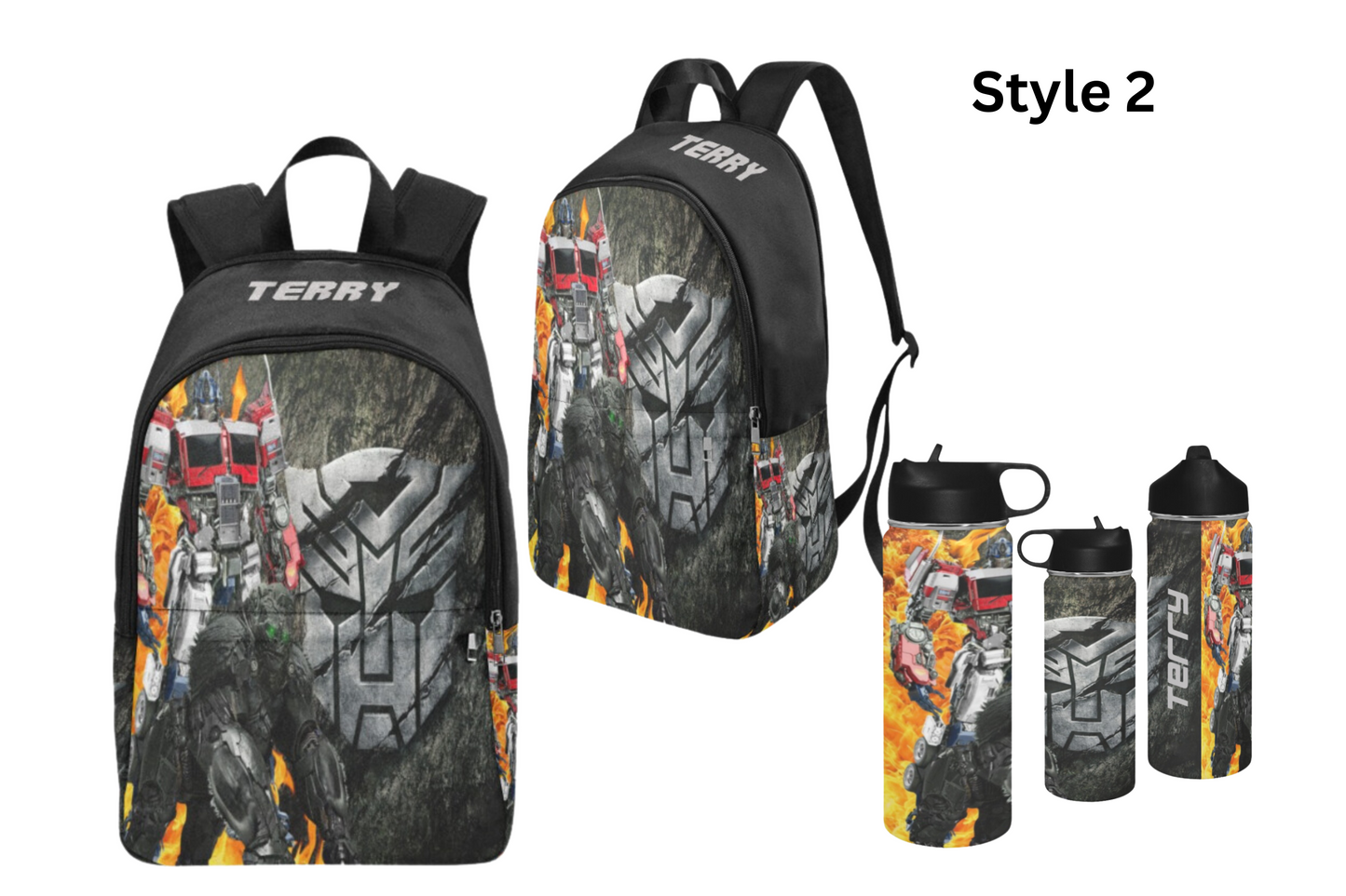 Personalized Transformers Backpack, Transformers school bag, Rise of The Beast, Optimus Prime Backpack, Boys Backpack set/ back to school