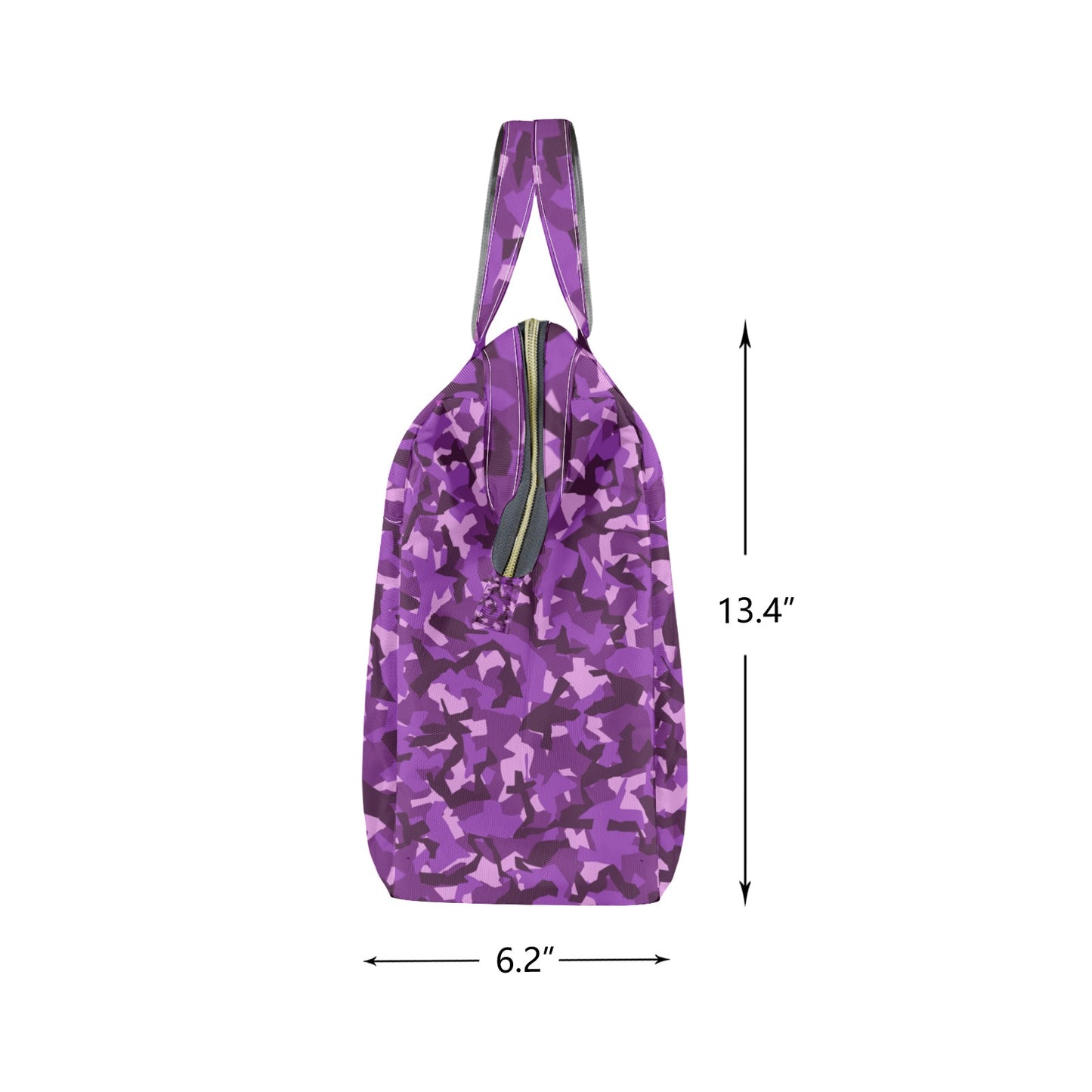 Purple Portable Insulated Lunch Bag