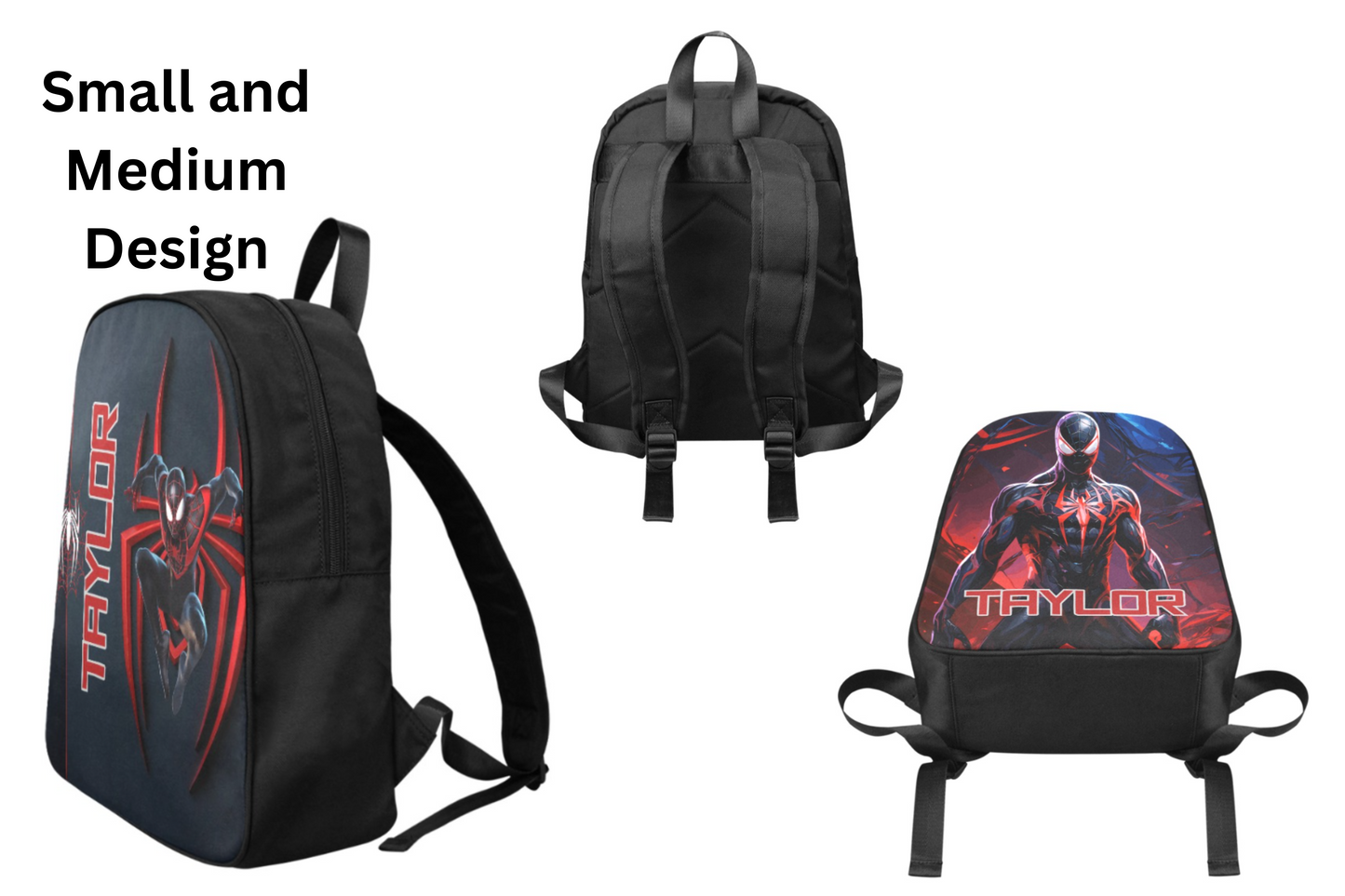 Personalized Spiderman Backpack, Spiderman Lunch bag, Spiderman Water bottle