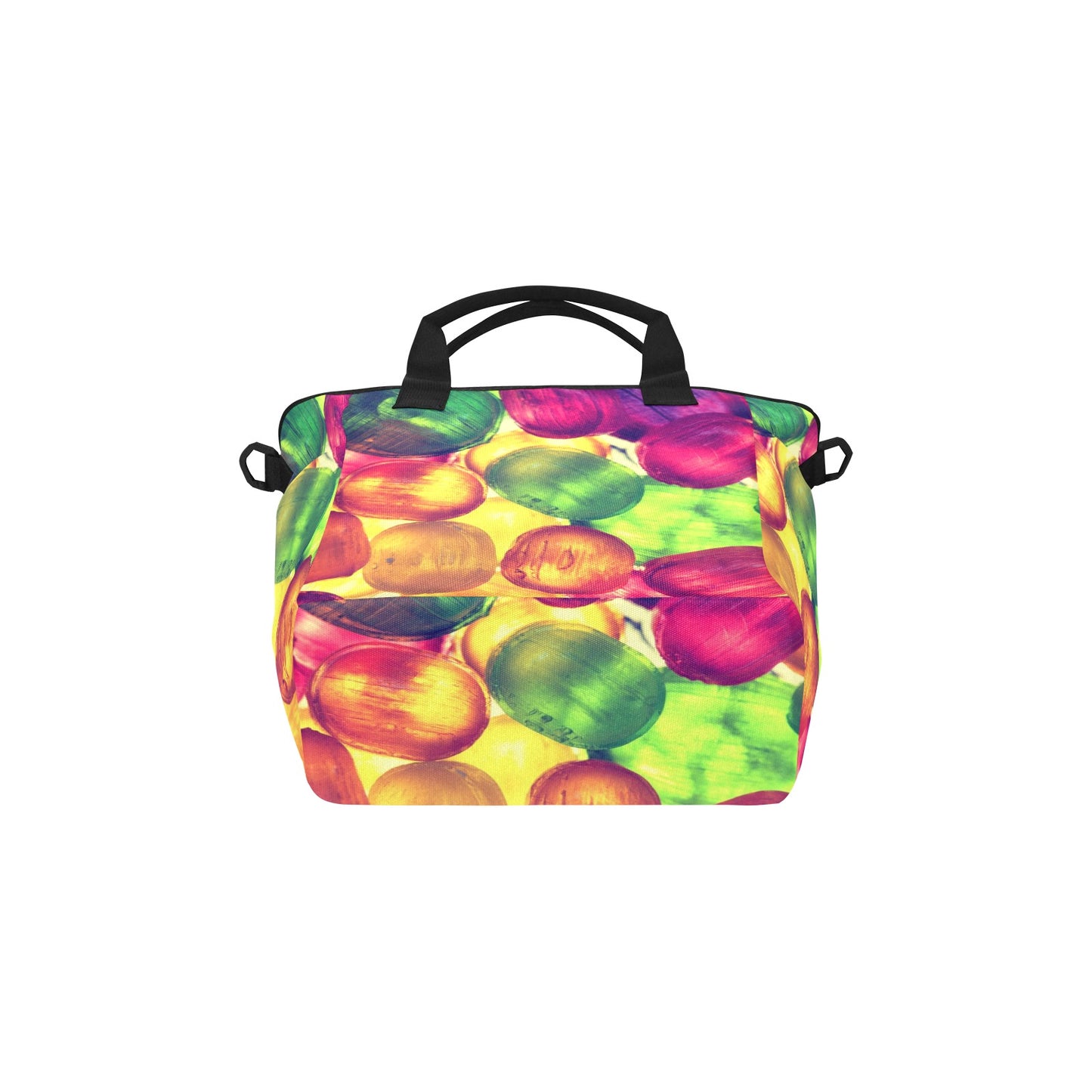 Colorful Bright Candy Insulated Tote Bag with Shoulder Strap