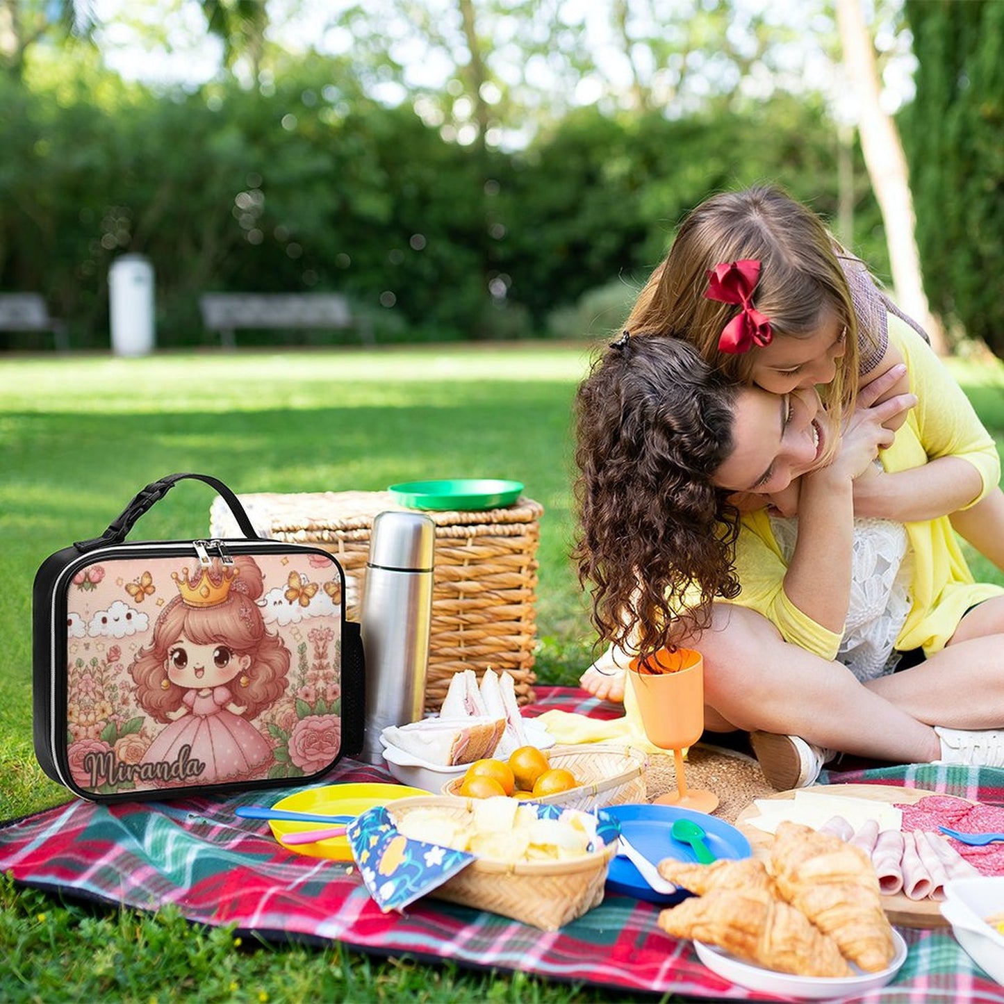 Princess Lunch Bag with Detachable Buckled Handle, Personalized