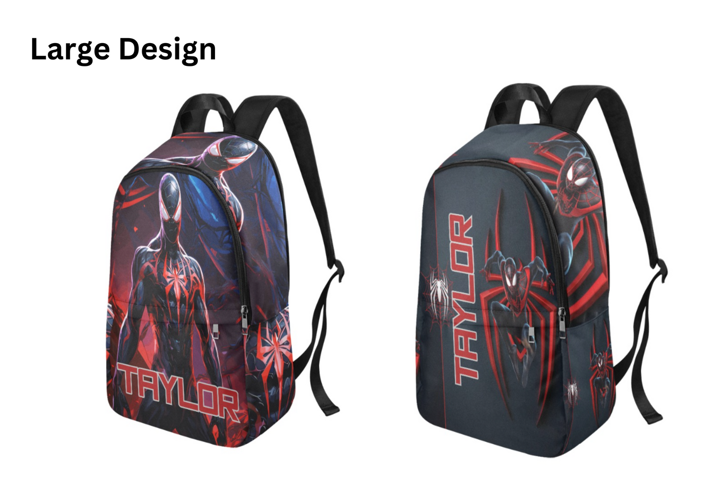 Personalized Spiderman Backpack, Spiderman Lunch bag, Spiderman Water bottle