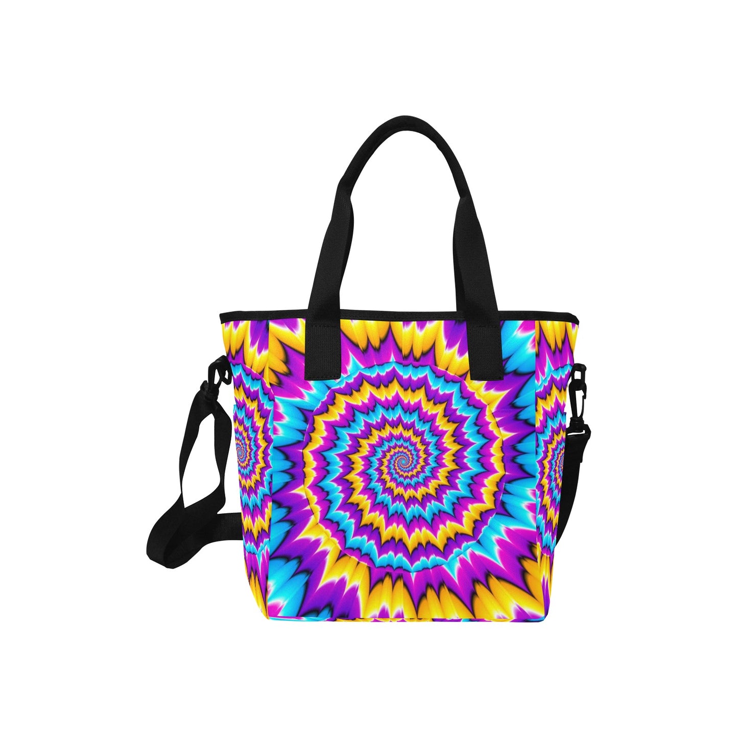 Colorful Growing Sphere Insulated Tote Bag with Shoulder Strap