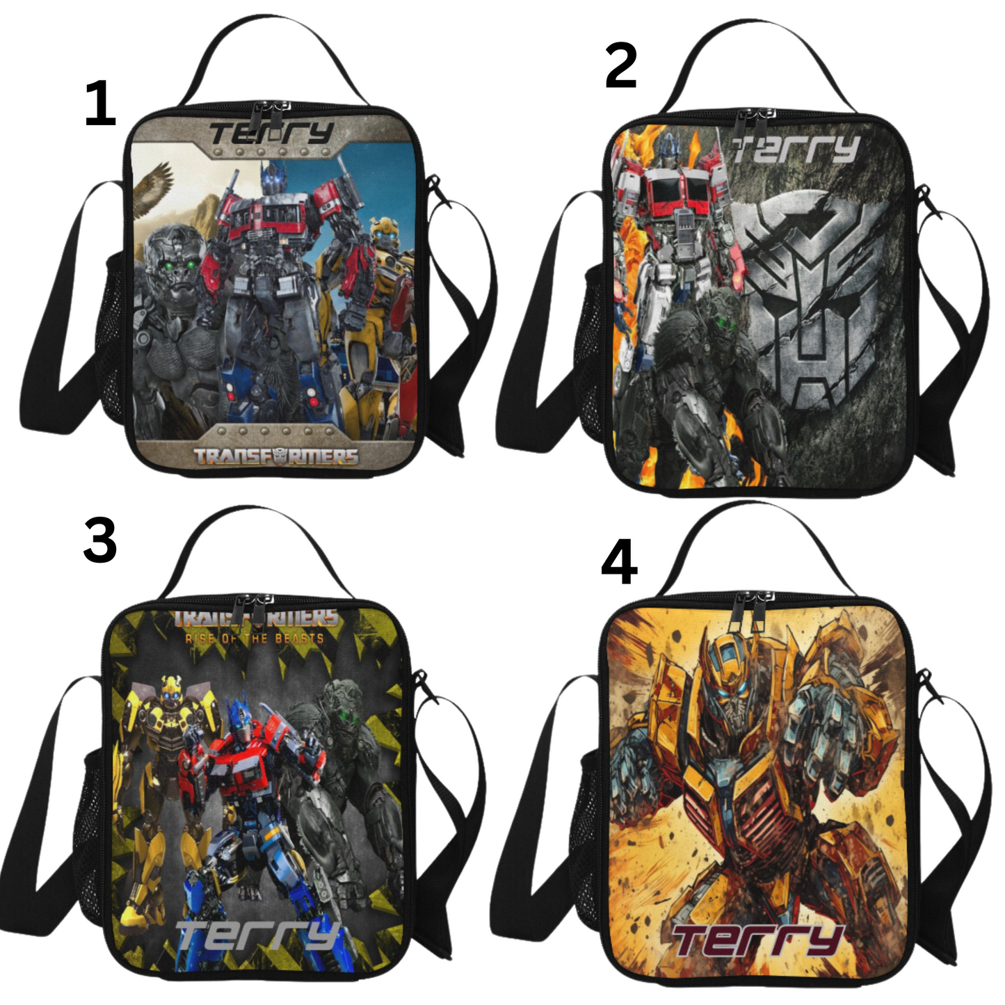 Personalized Transformers Backpack with Side Mesh Pockets, Transformers school bag, Rise of The Beast, Boys Backpack set/ back to school