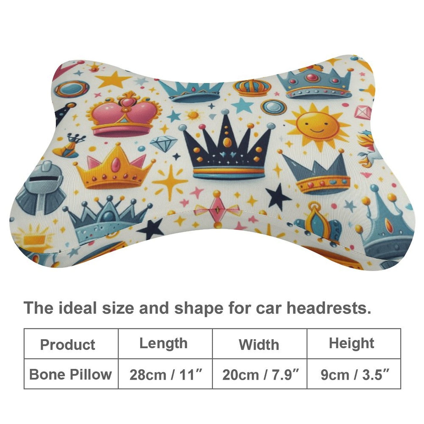 Car Pillow Set of 2 - Crown