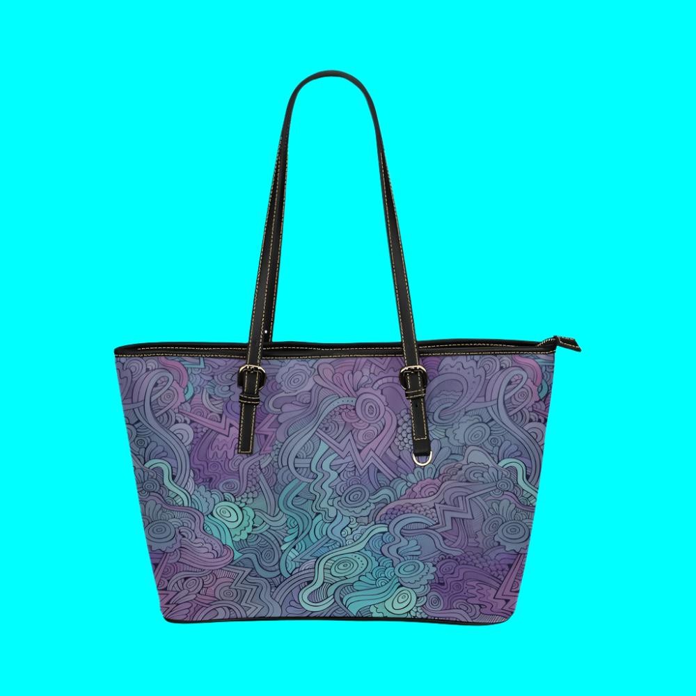 Women Floral Leather Tote Bags