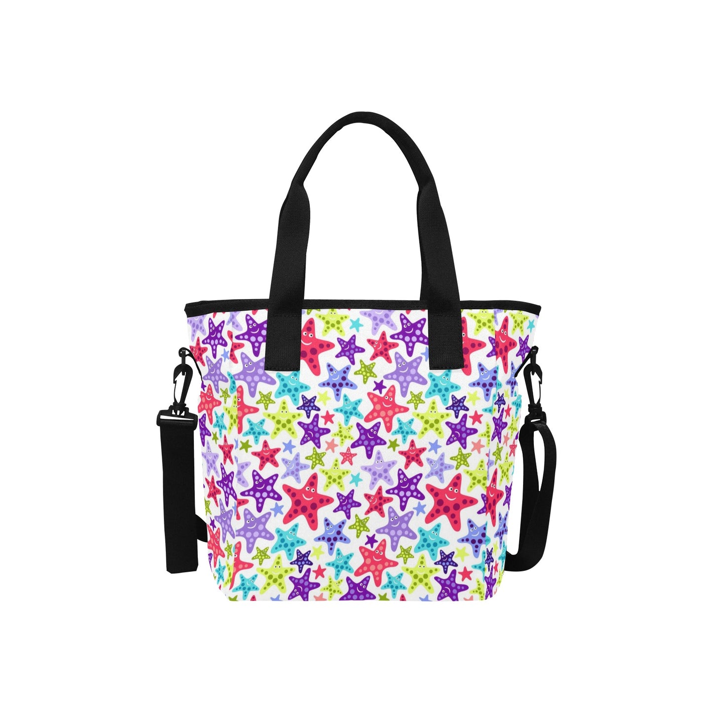 Funny starfishes Insulated Tote Bag with Shoulder Strap