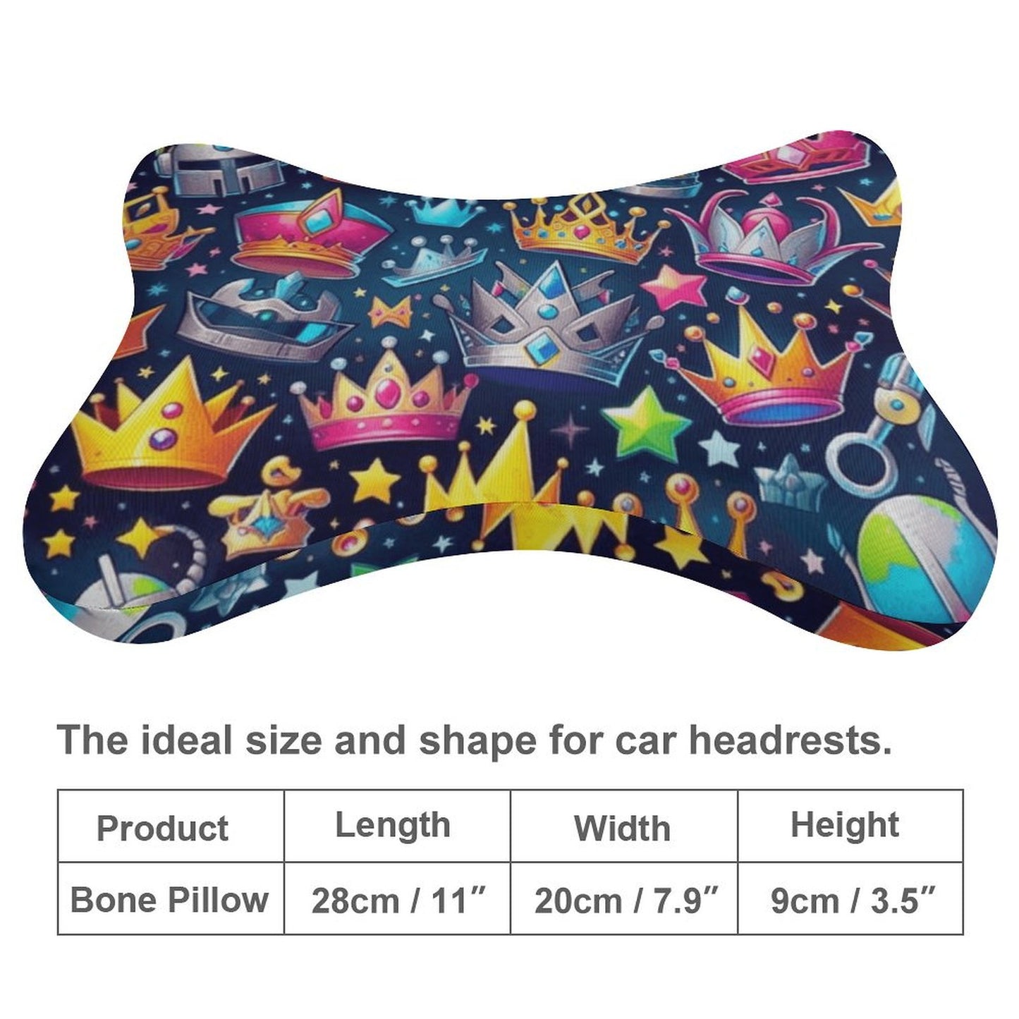 Car Pillow Set of 2 - Crown