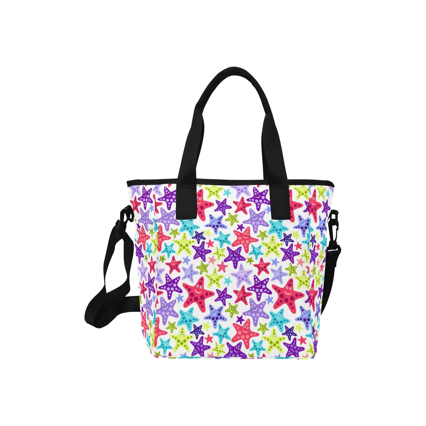 Funny starfishes Insulated Tote Bag with Shoulder Strap