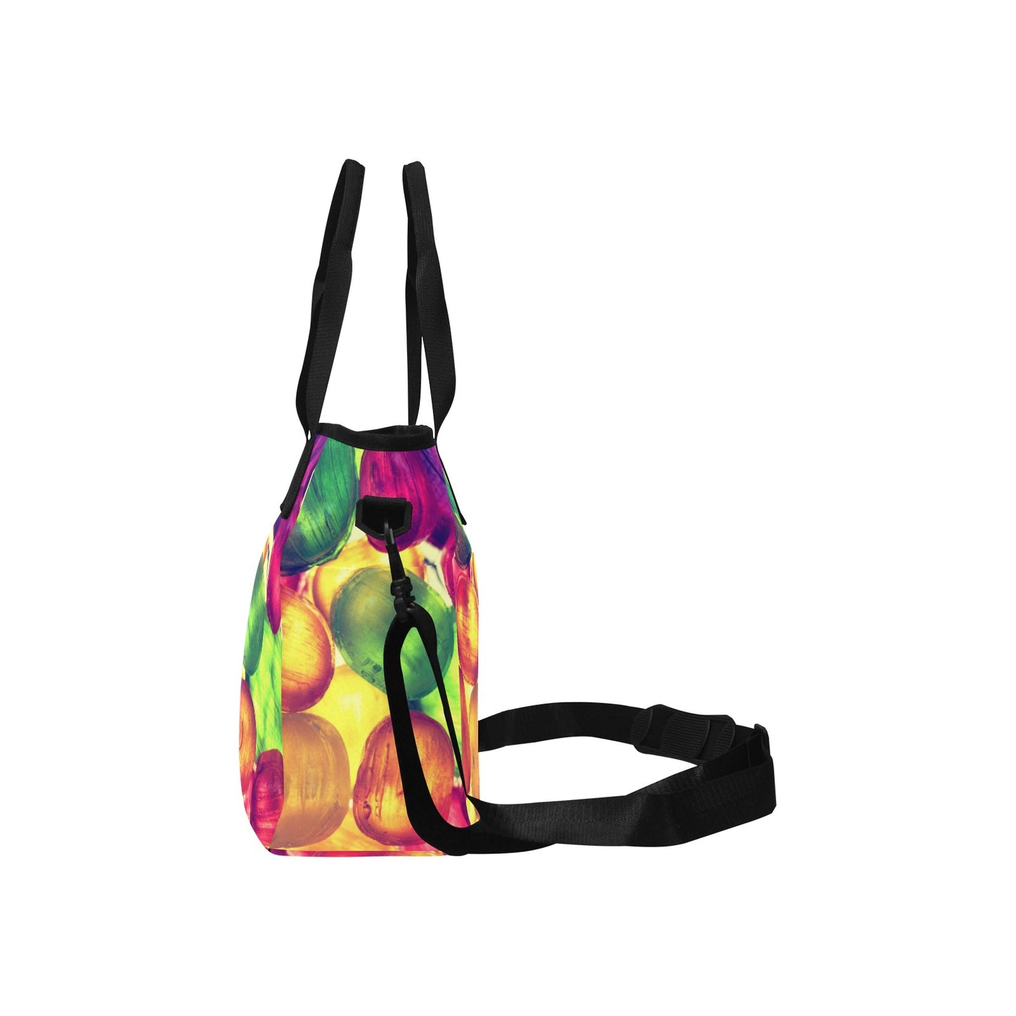 Colorful Bright Candy Insulated Tote Bag with Shoulder Strap