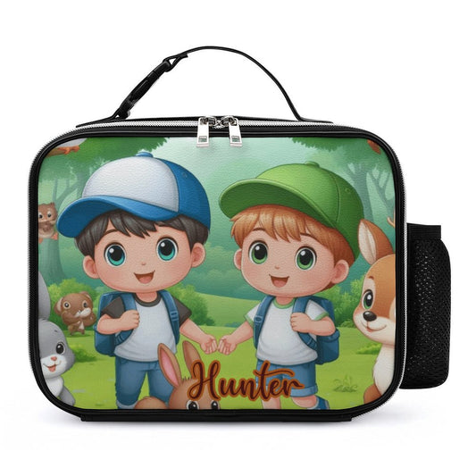 Boys Lunch Bag with Detachable Buckled Handle