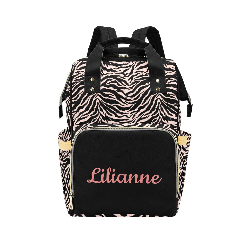 Pink Safari Blush Baby Diaper Bags, Personalized