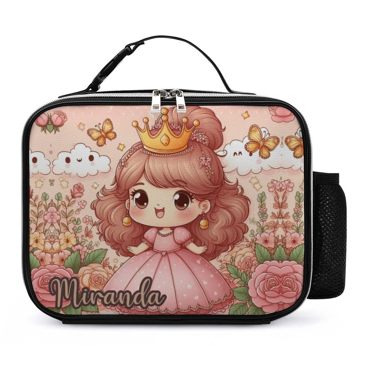 Princess Lunch Bag with Detachable Buckled Handle, Personalized