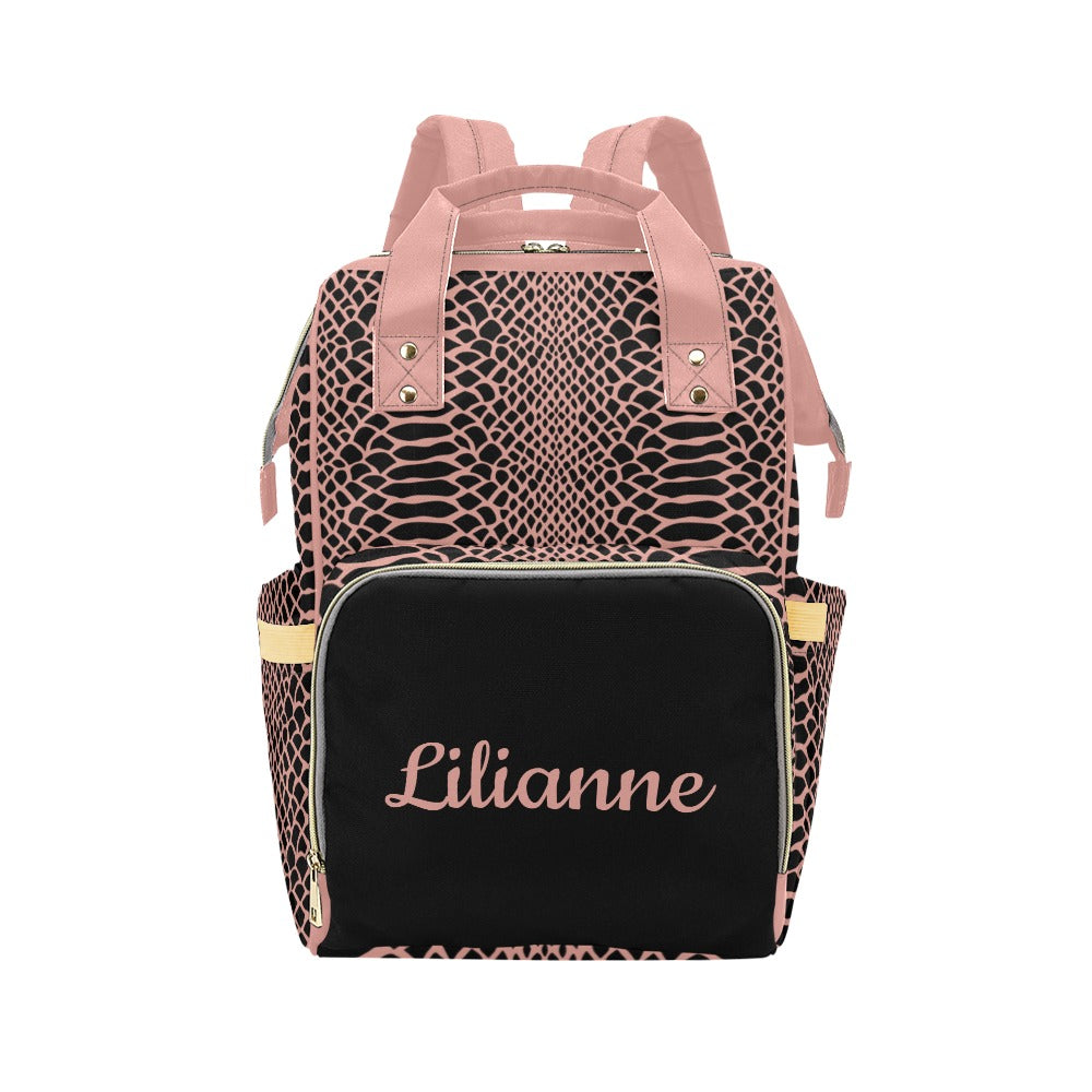 Pink Safari Blush Baby Diaper Bags, Personalized