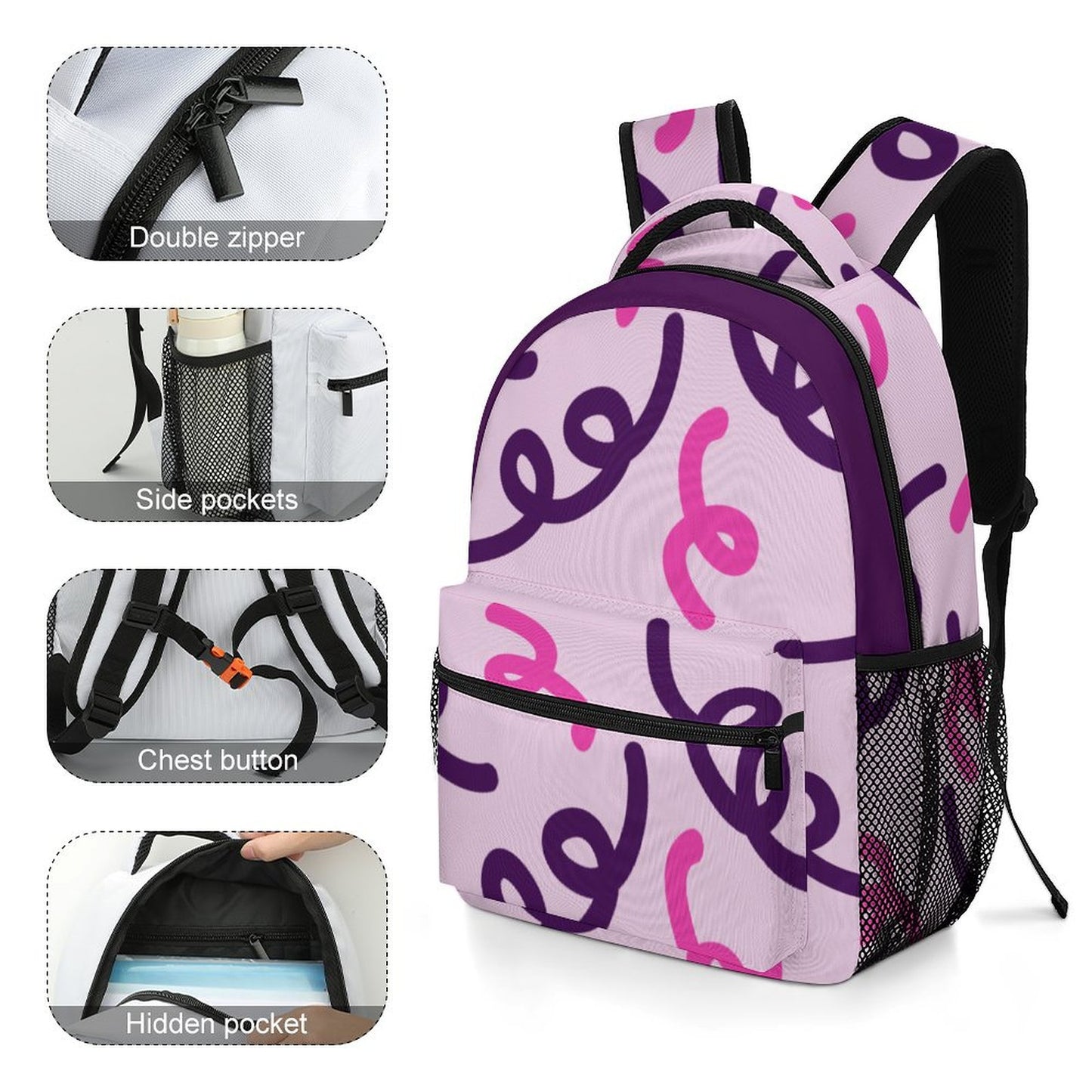 Children Backpack - Handwriting Print