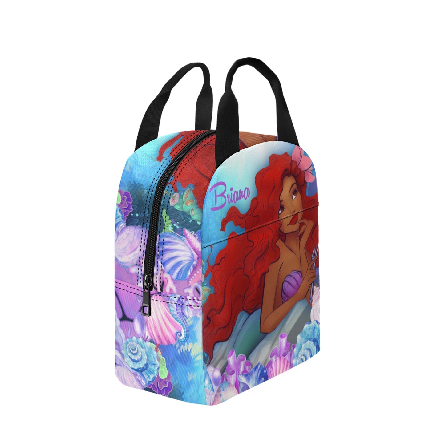 Personalized Mermaid Backpack, Black Mermaid school bag, Black Girl Magic, Black Ariel Backpack, Black girl mermaid back to school