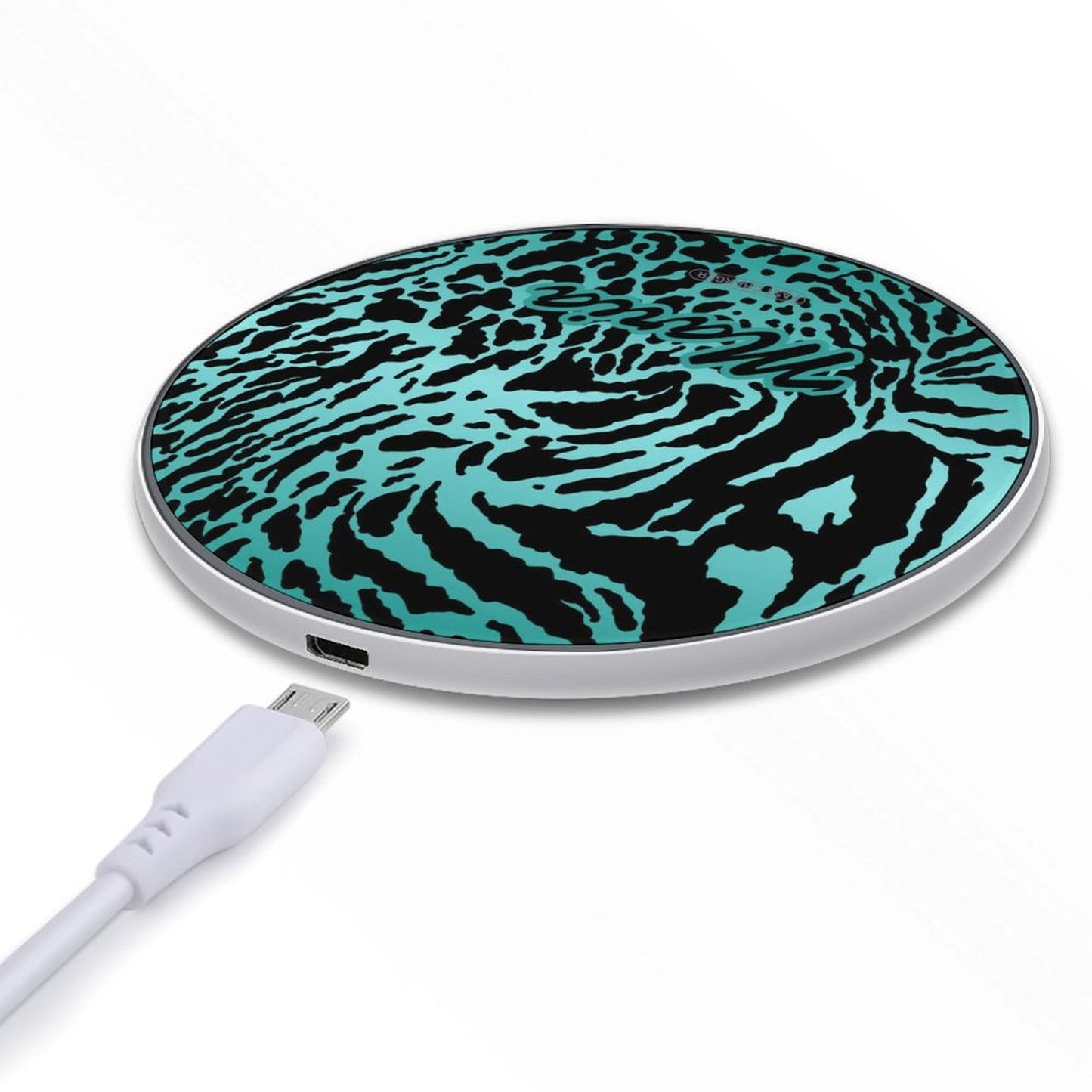 Wireless Charging Pad Safari Turquoise 11, Personalized