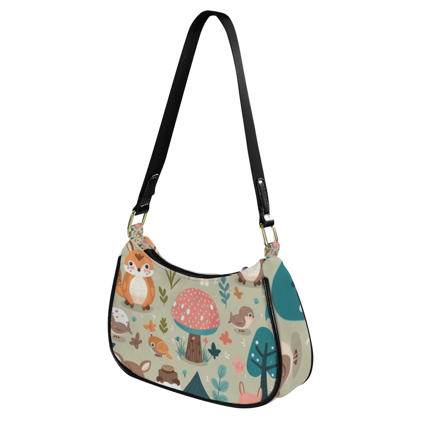 Sweet Mush Women's Shoulder Bag-Black Strap