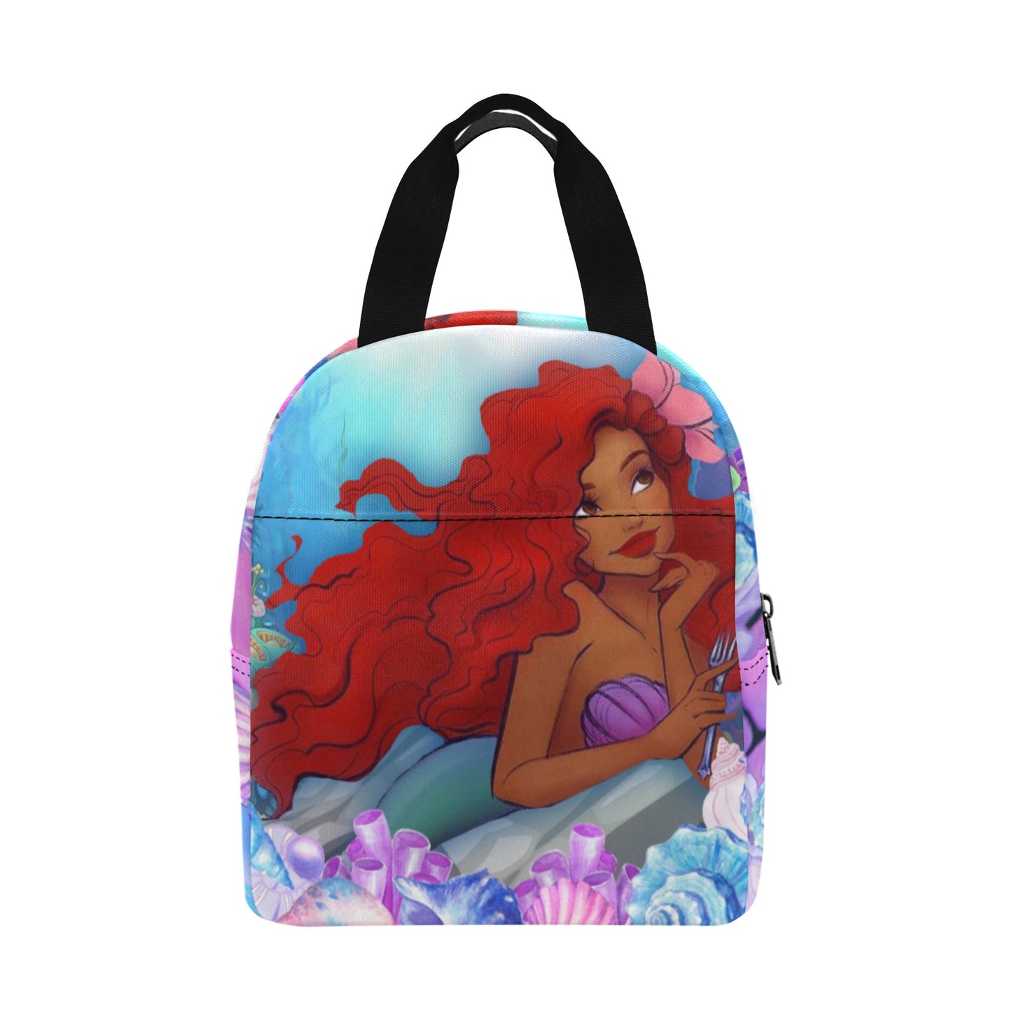 Personalized Mermaid Backpack, Black Mermaid school bag, Black Girl Magic, Black Ariel Backpack, Black girl mermaid back to school