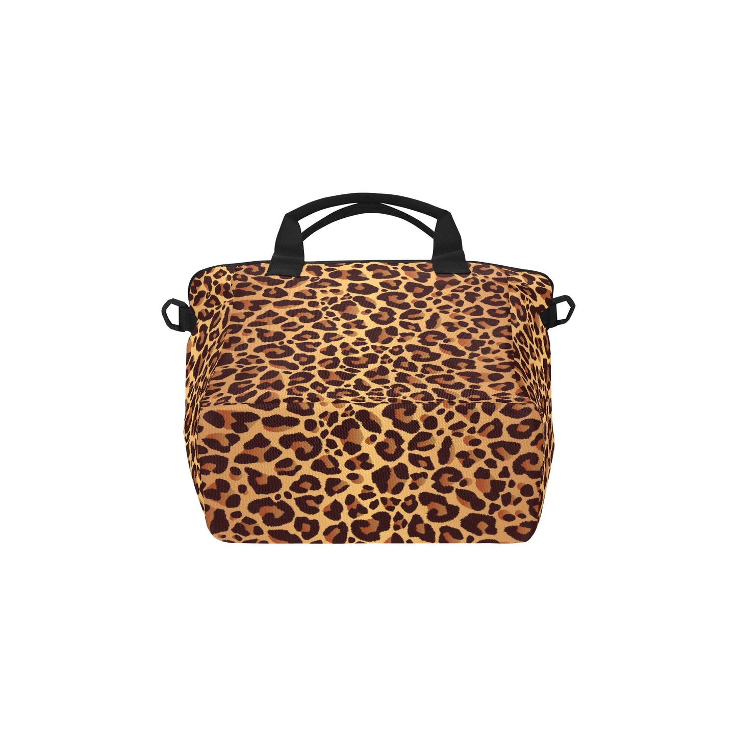 Leopard Pattern Insulated Tote Bag with Shoulder Strap