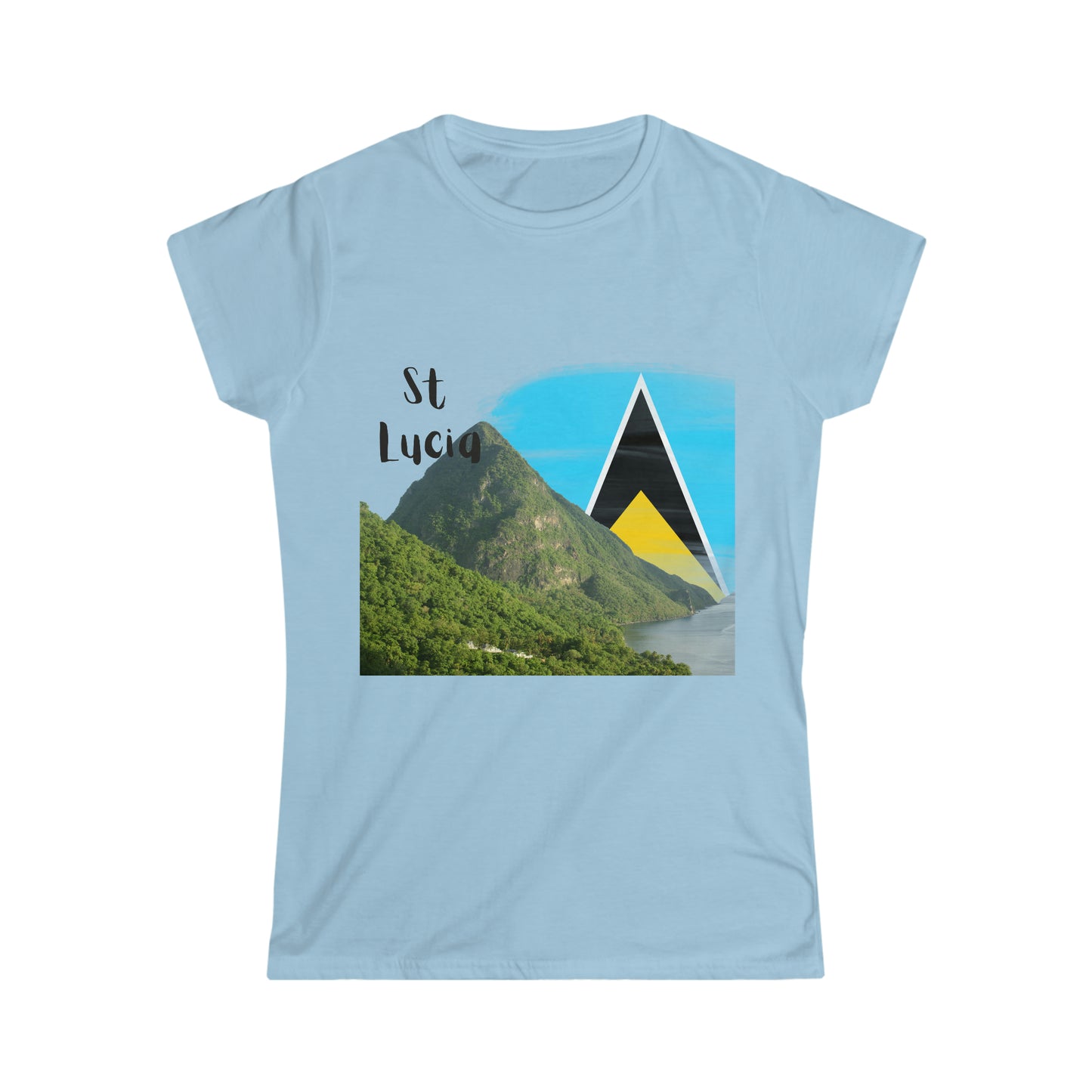 St Lucia Women's Softstyle Tee, St Lucian t shirt