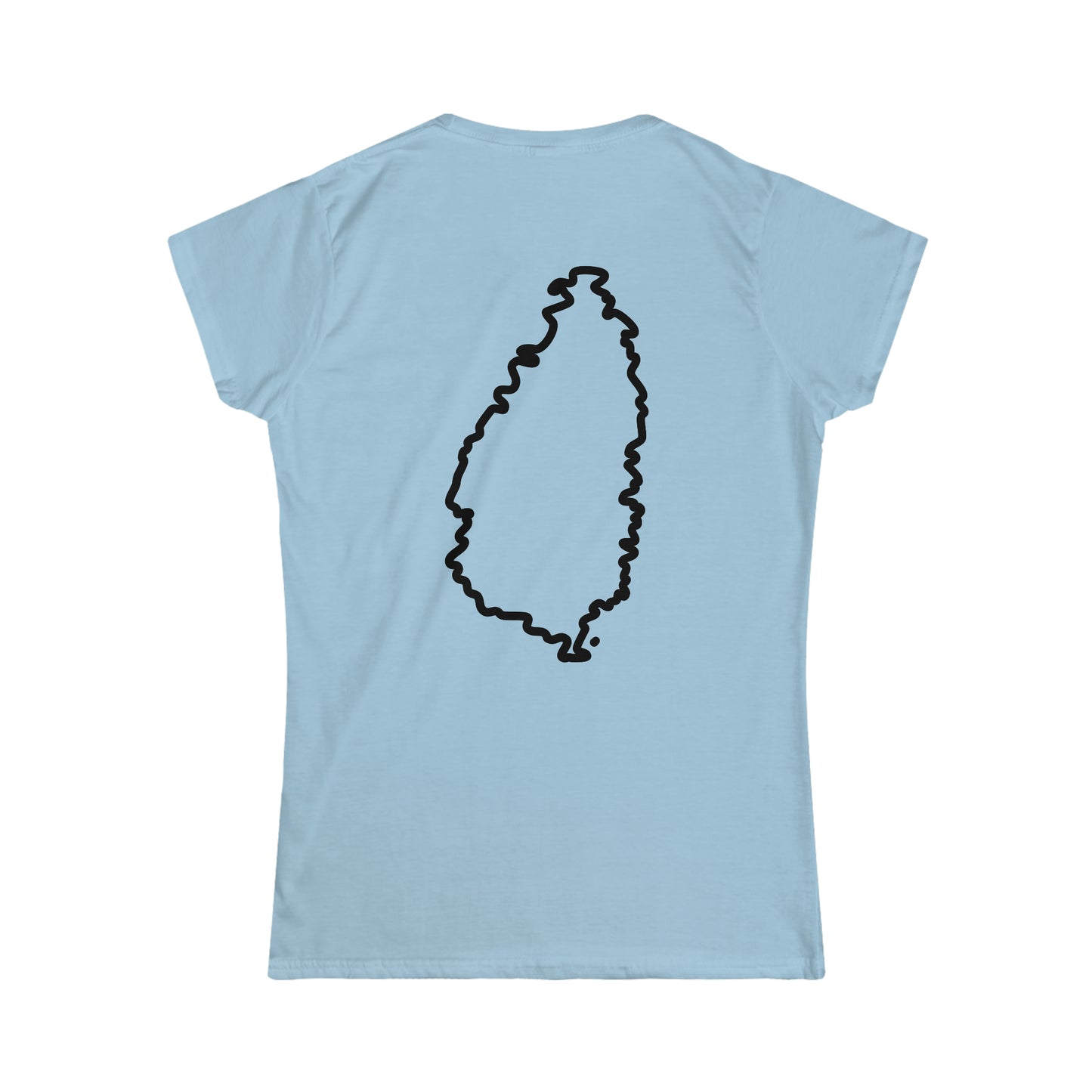 St Lucia Women's Softstyle Tee, St Lucian t shirt