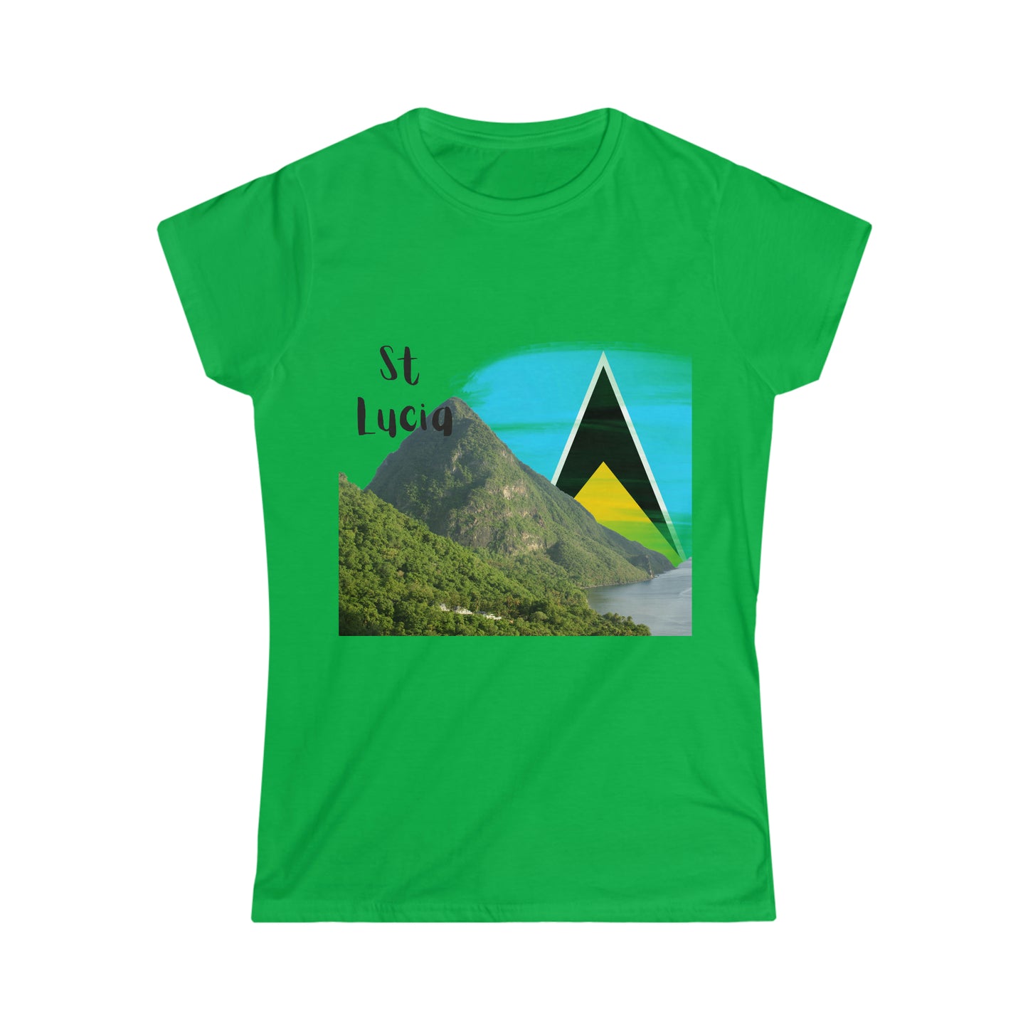 St Lucia Women's Softstyle Tee, St Lucian t shirt