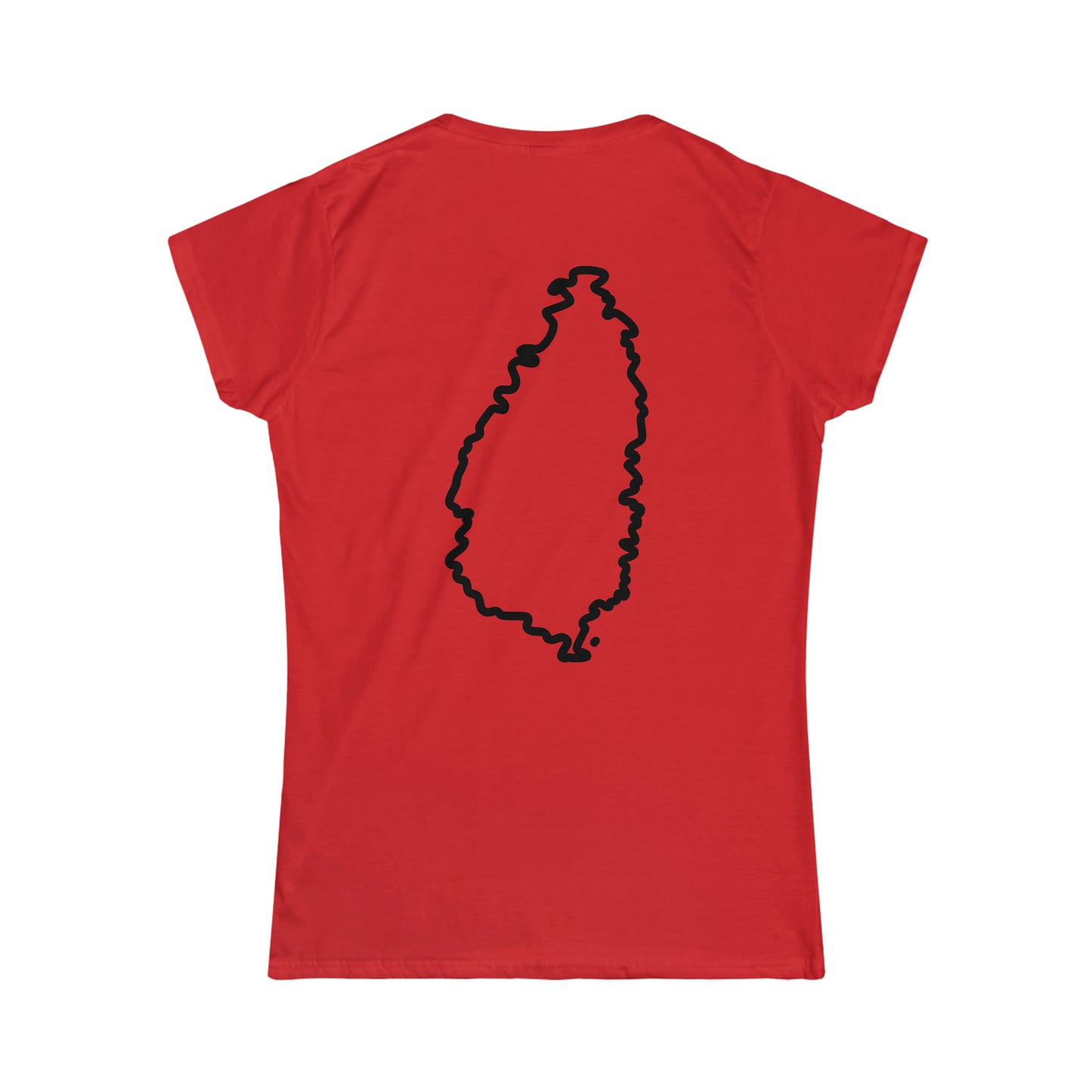 St Lucia Women's Softstyle Tee, St Lucian t shirt