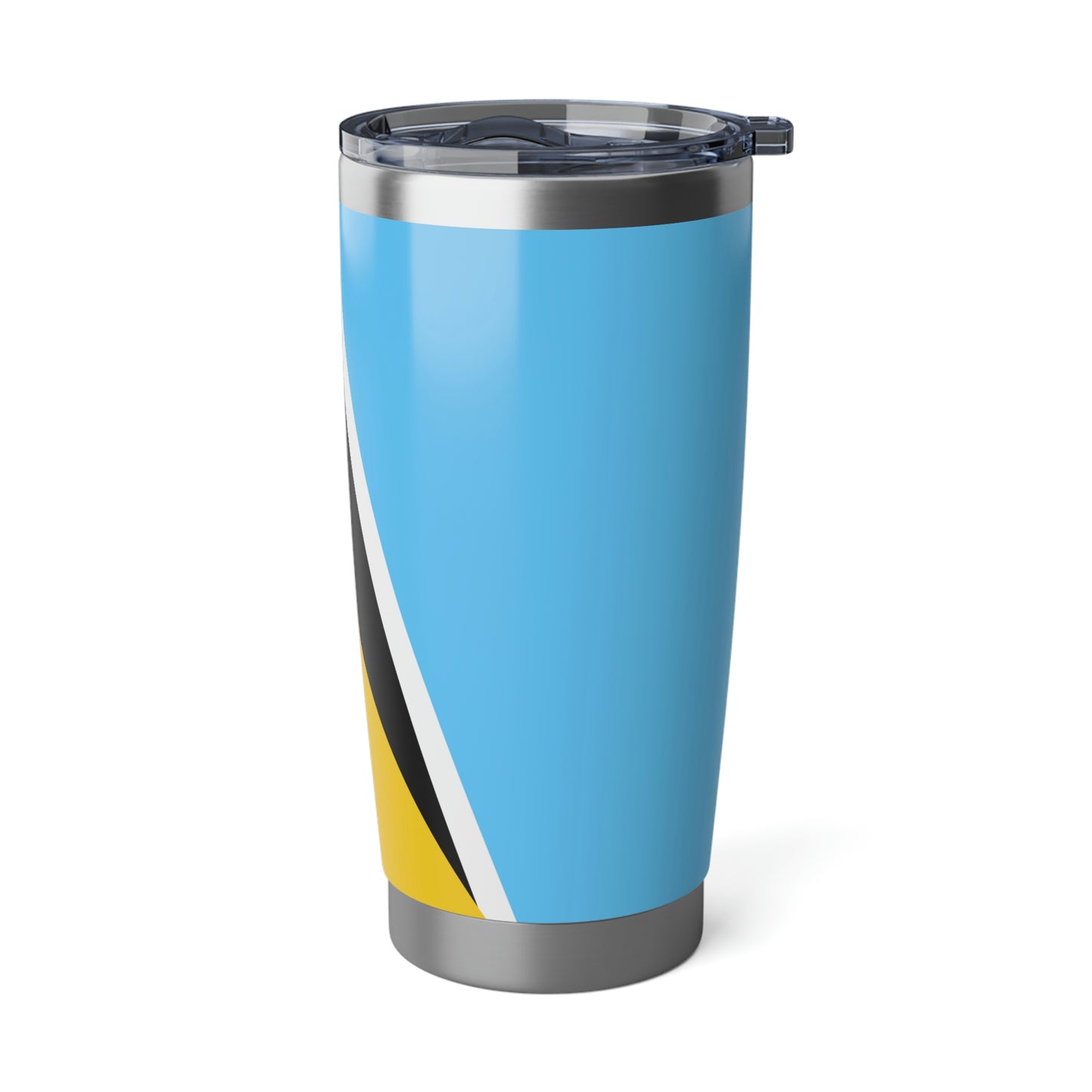 St Lucia Flag Tumbler, St Lucia 20oz Tumbler, Vacuum Insulated Cup