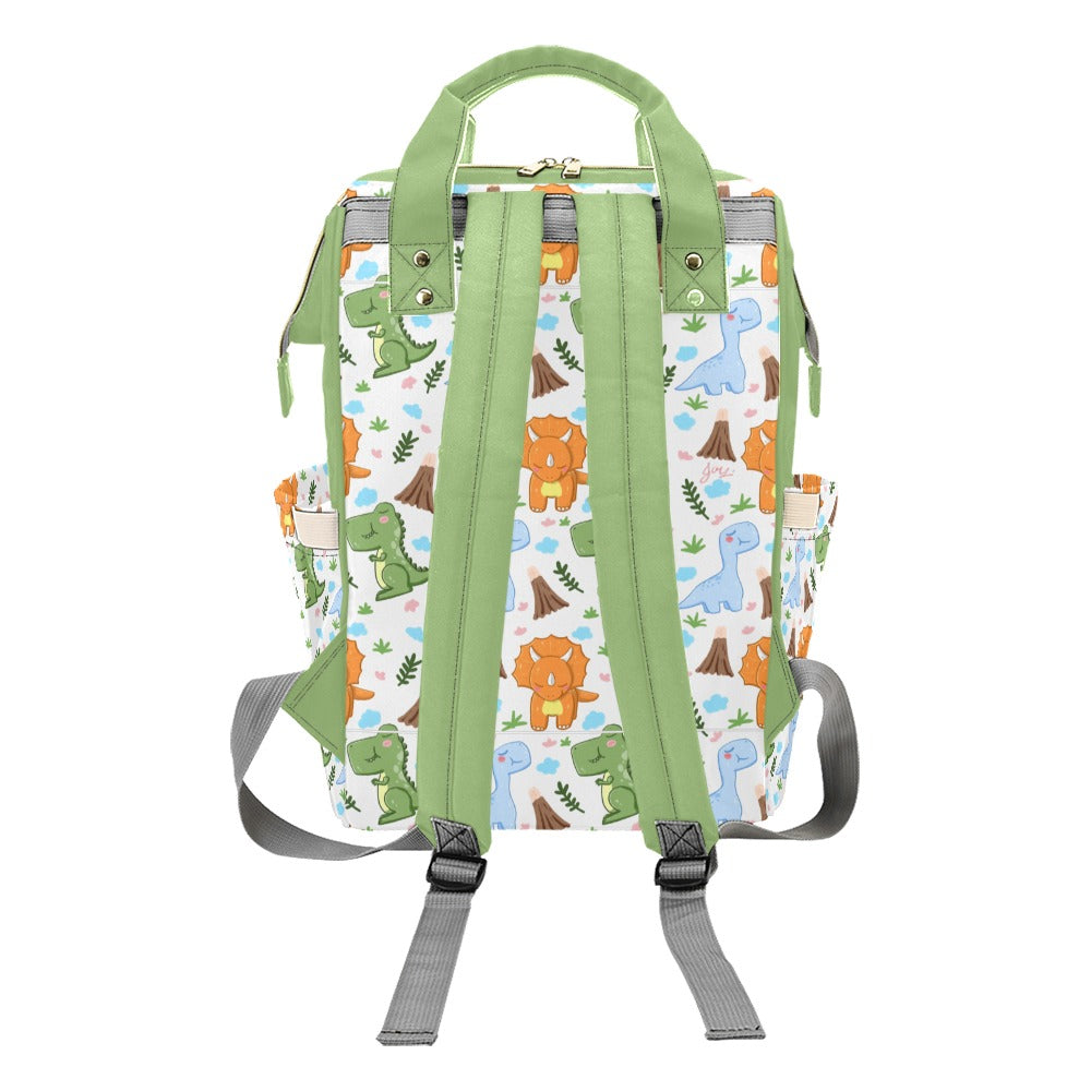 Personalized Green Dinosaur Diaper bag Multi-Function Diaper Backpack/Diaper Bag