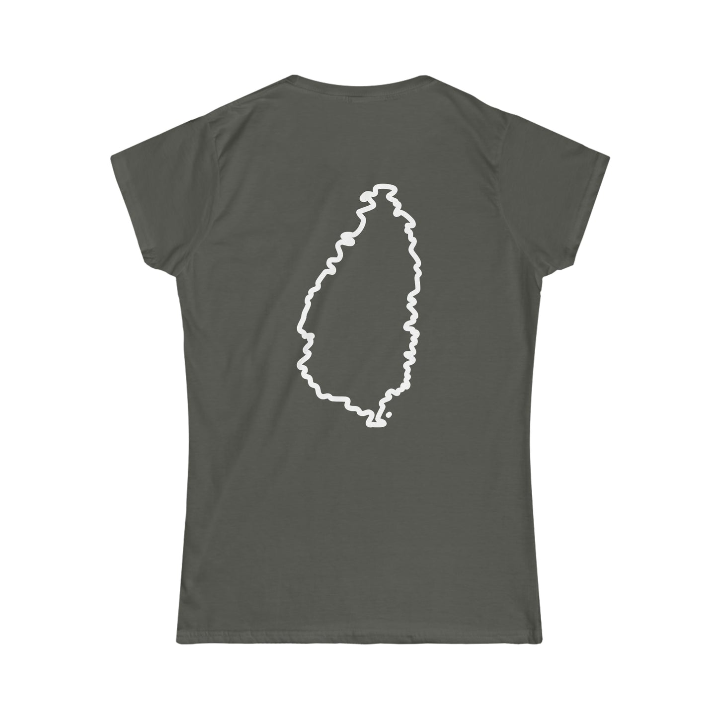 St Lucia Women's Softstyle Tee, St Lucian t shirt