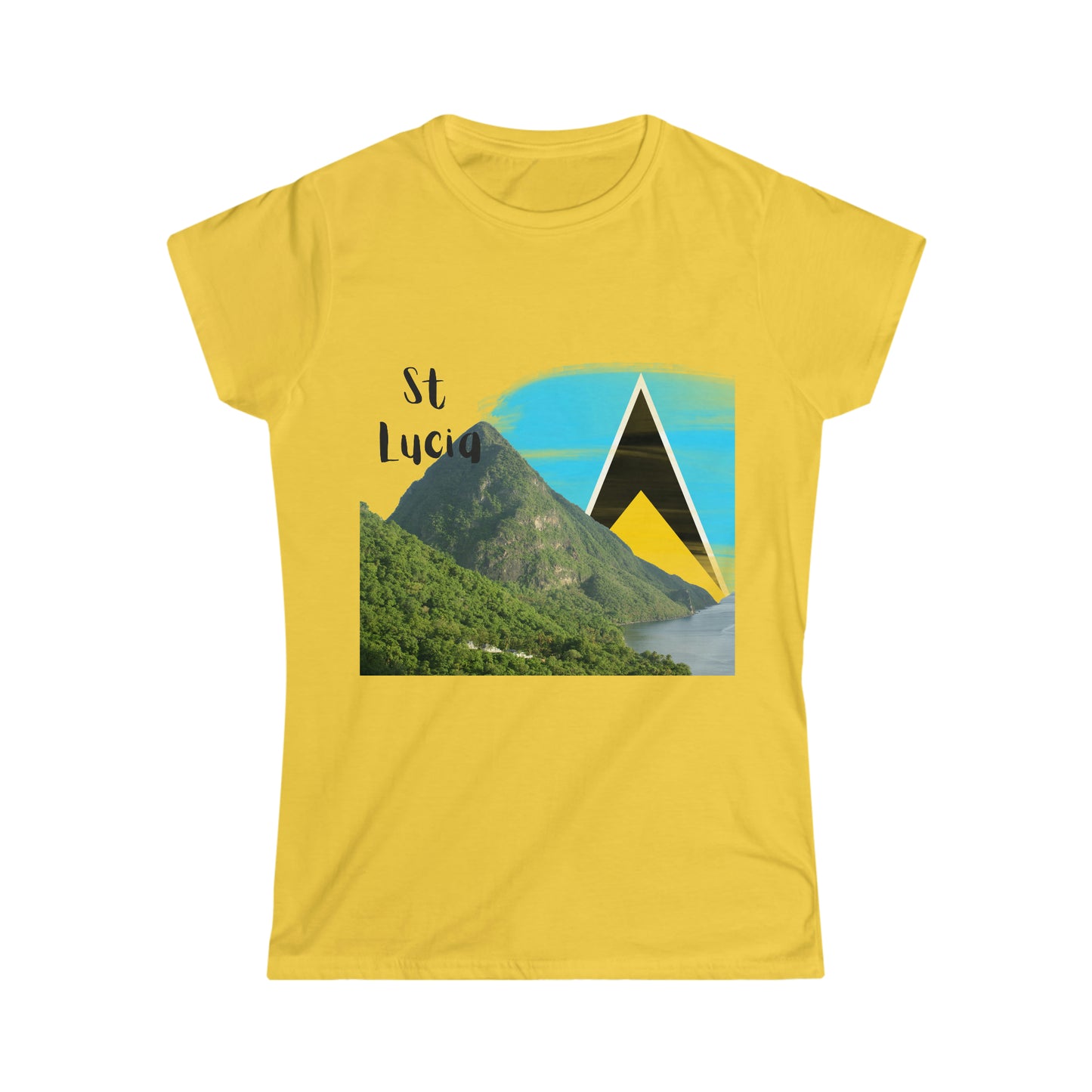 St Lucia Women's Softstyle Tee, St Lucian t shirt