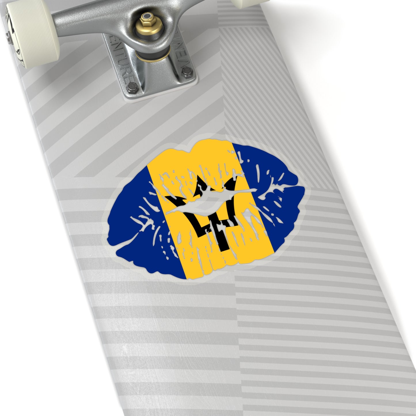 Barbados Sticker with flag design