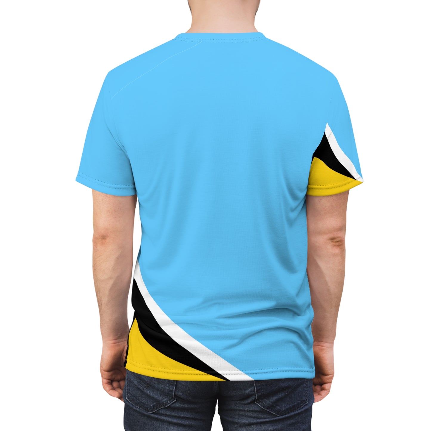 St Lucia Men T Shirt, St Lucia Flag Tee Shirt