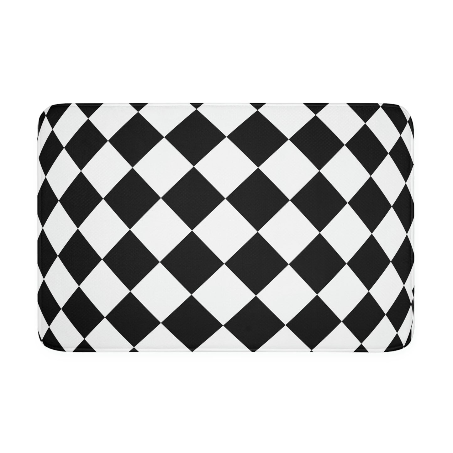 Bath Mat, Black and White Bathroom Mat