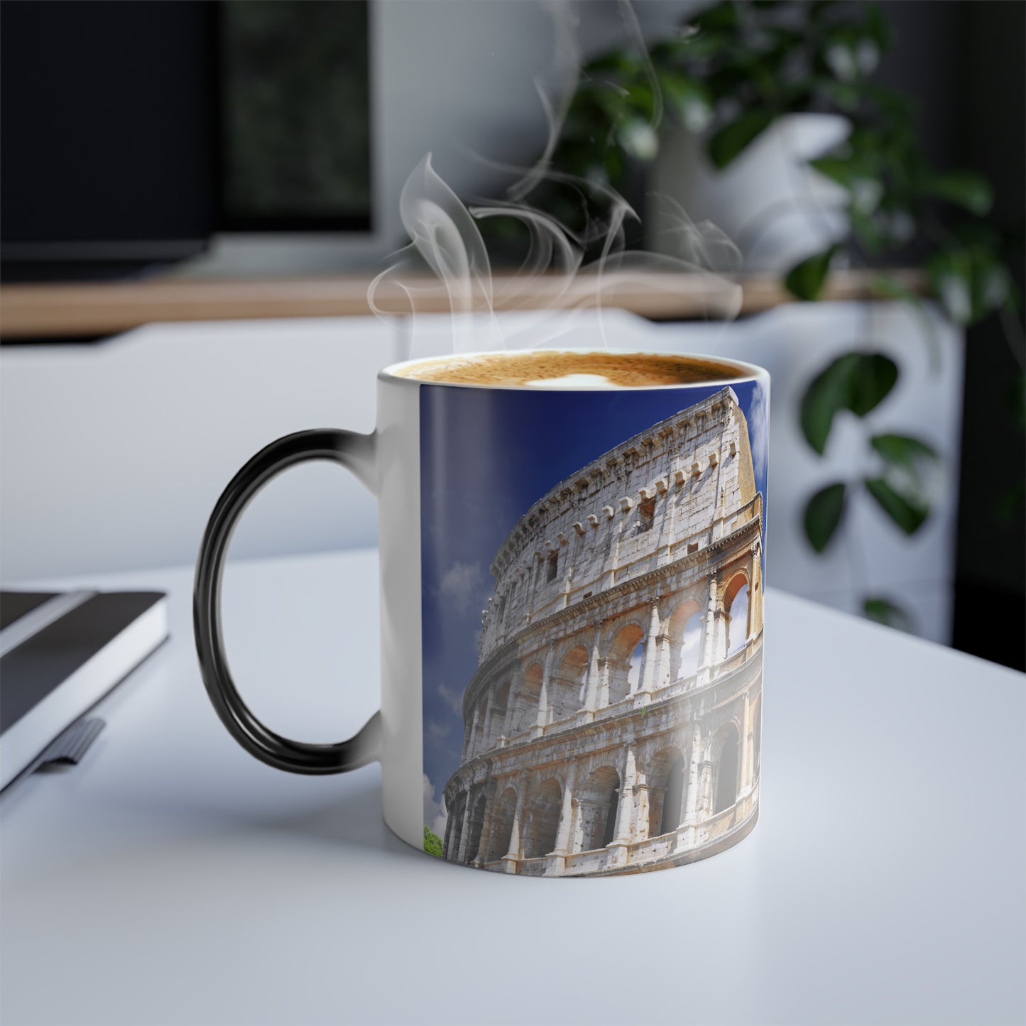 Colosseum in Rome, Italy Color Morphing Mug, 11oz