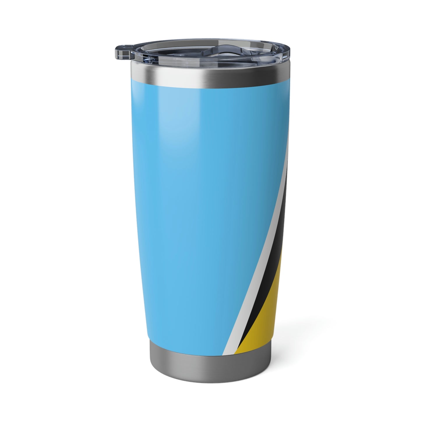 St Lucia Flag Tumbler, St Lucia 20oz Tumbler, Vacuum Insulated Cup